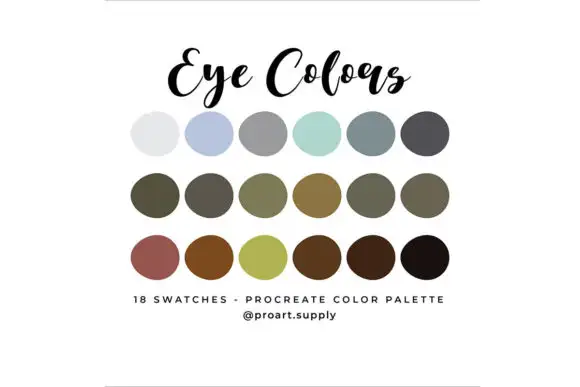 Eye Colors Procreate Color Palette