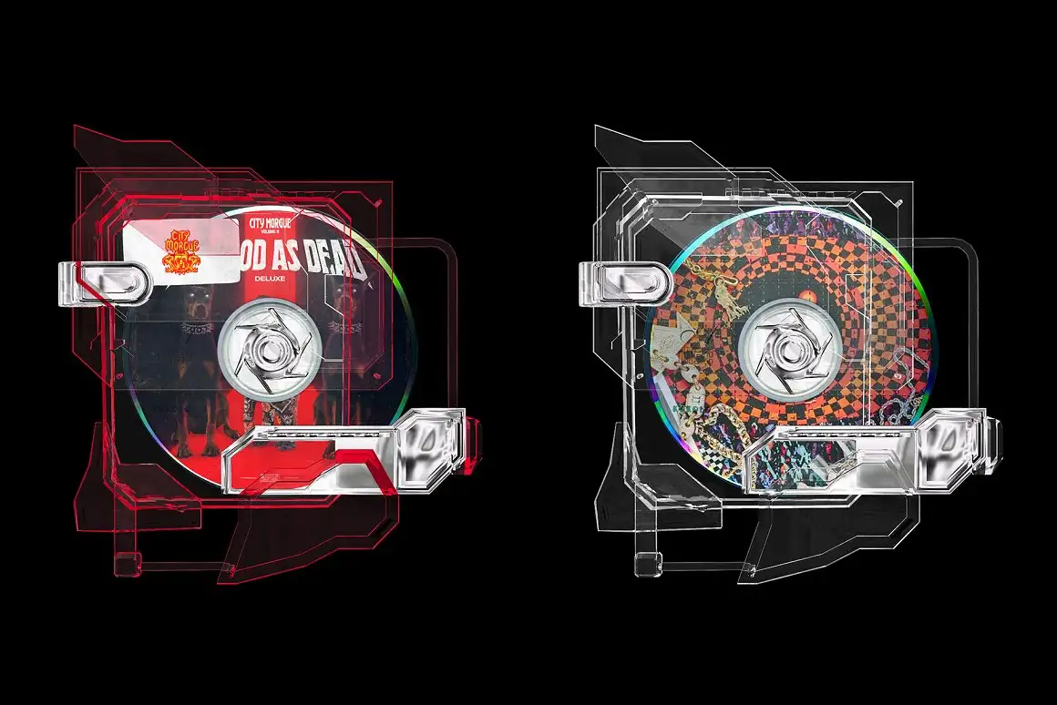 FUTURISTIC CD CASE MOCKUP - Free Download