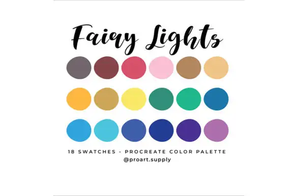 Fairy Lights Procreate Color Palette