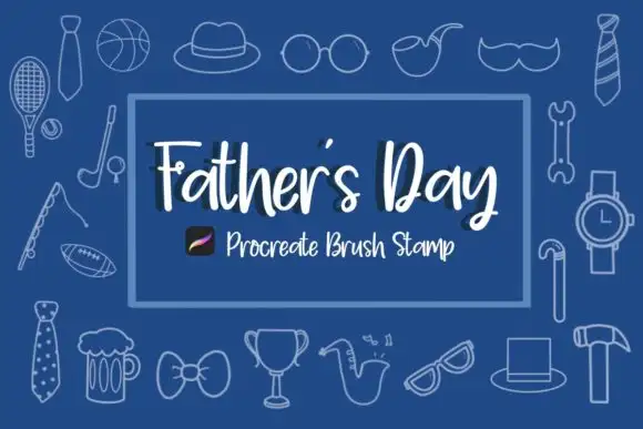 Father’s Day Brush Stamp