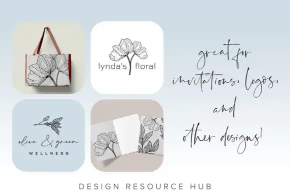 Flat Floral Procreate Stamps 6 flat floral procreate stamps graphics 26007752 5 580x387 33022