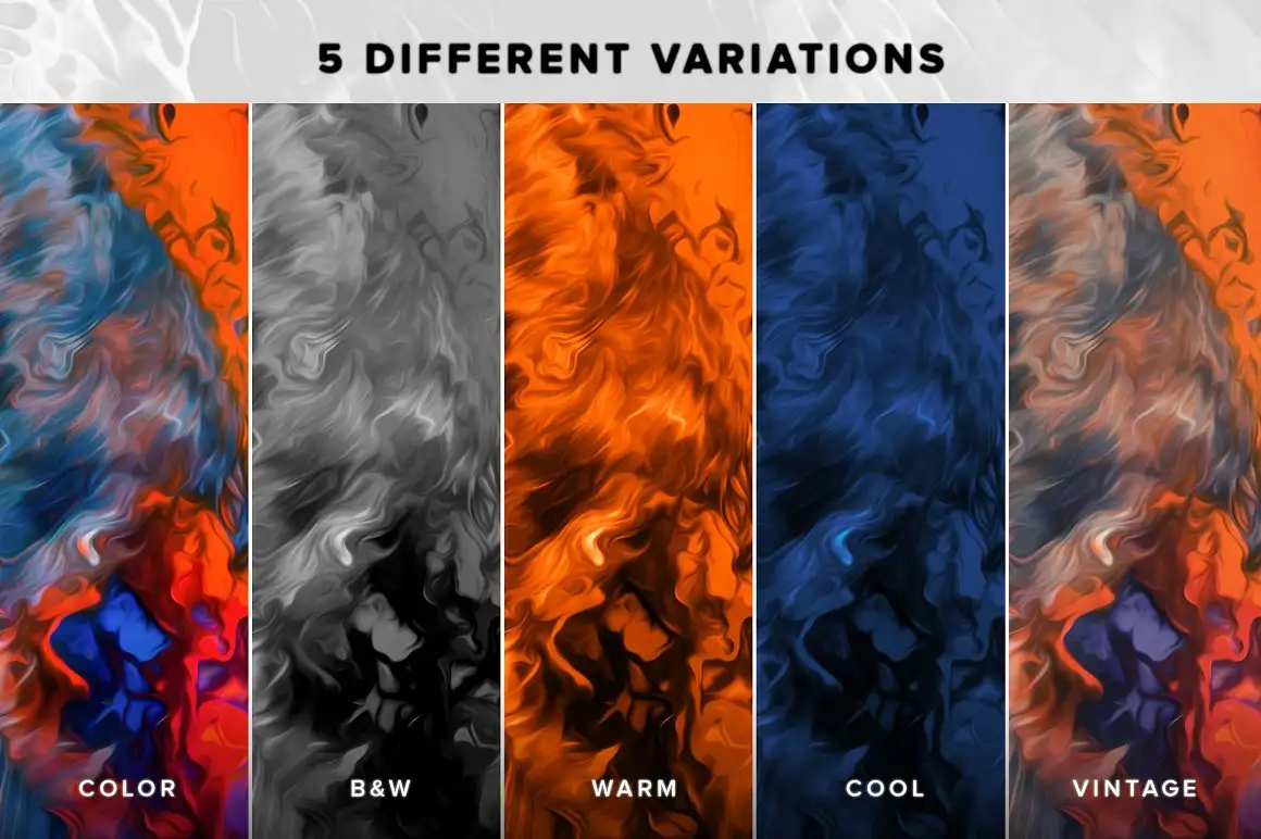 Flow, Vol. 3 - 100 fluid paintings