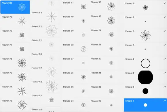 Flower Brushes for Procreate 3 flower brushes for procreate 1 23634