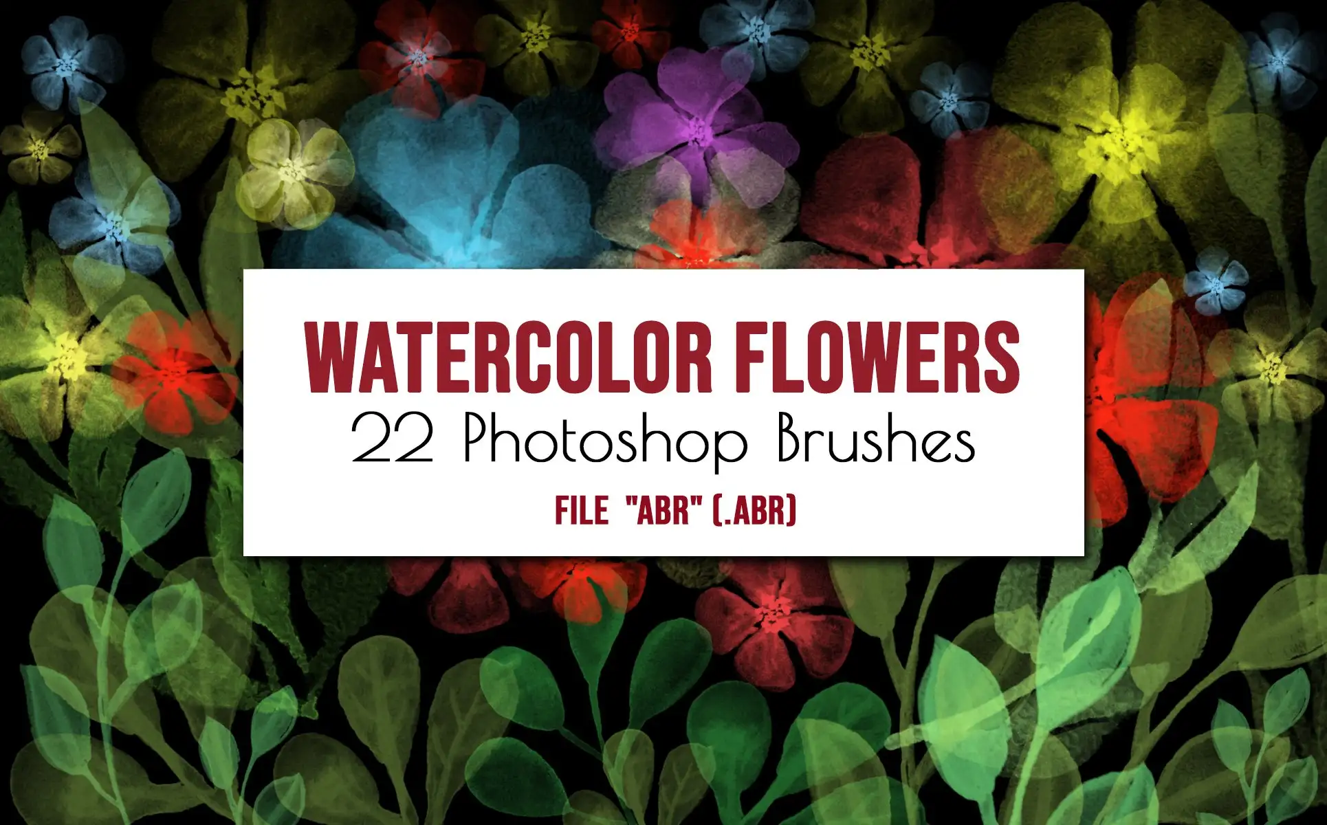 Flowers and leaves Photoshop Brushes 7 flowers and leaves photoshop brushes (6) 14590