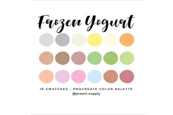 Frozen Yogurt Procreate Color Palette