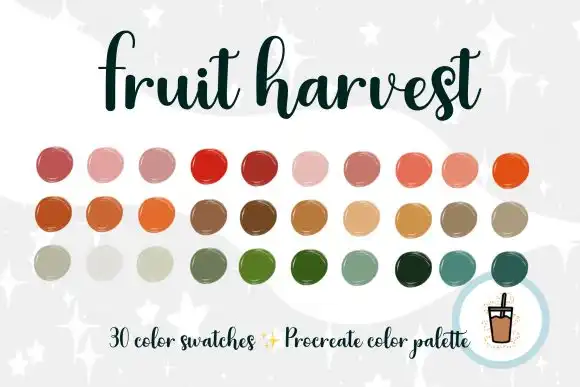 Fruit Harvest Procreate Palette