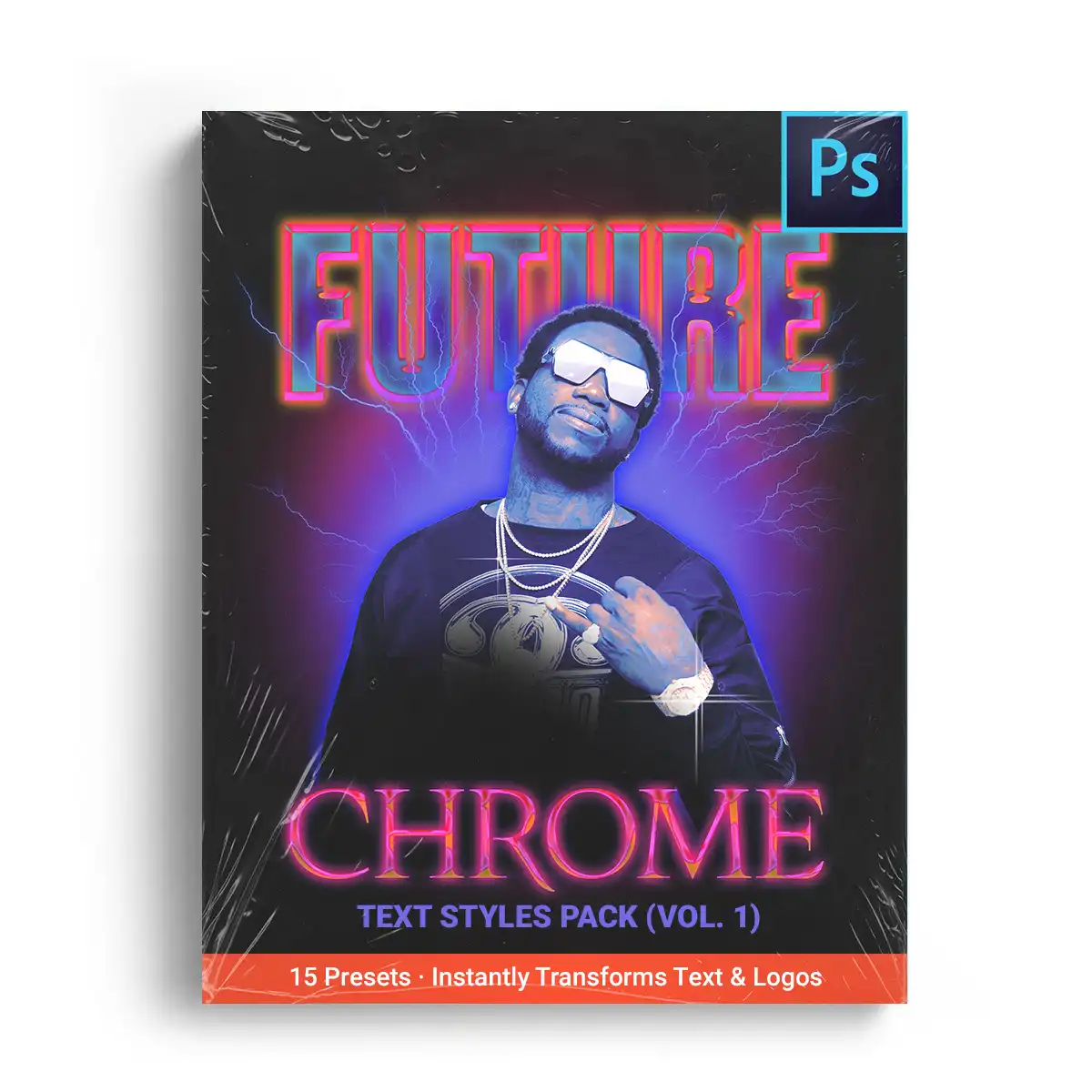 Future Chrome Text Style Pack (Vol. 1)