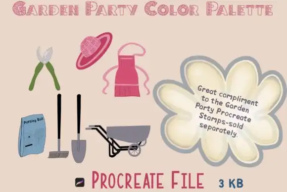 Garden Party Procreate Color Palette