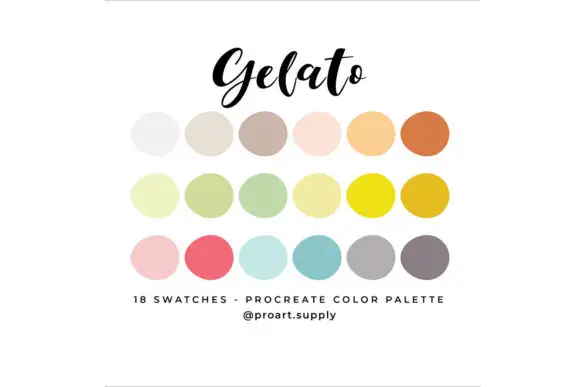 Gelato Procreate Color Palette