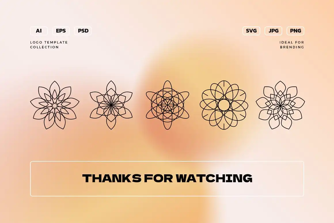 Geometry Floral Logo Kit 7 geometry floral logo kit (16) 34440