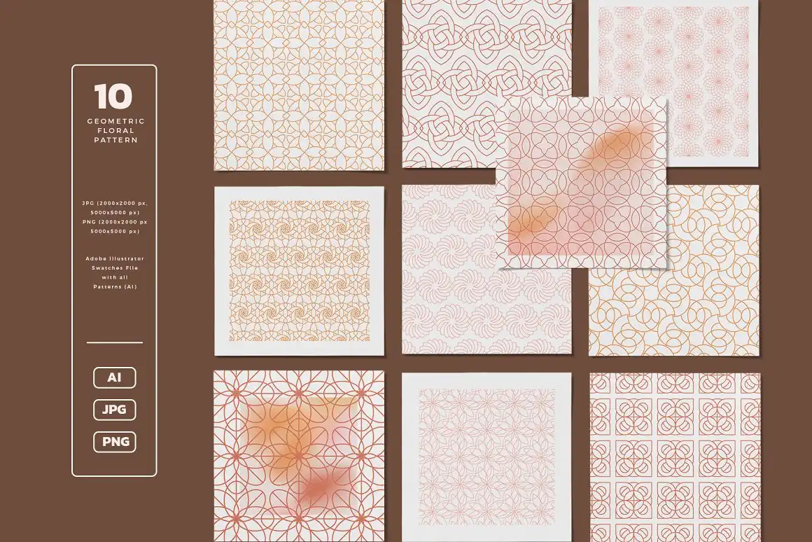 Geometry Floral Logo Kit 3 geometry floral logo kit (9) 34896