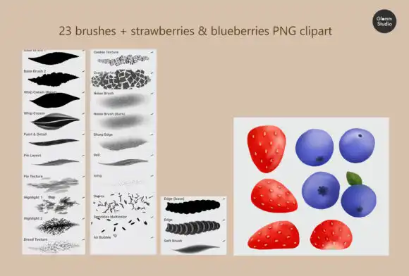 Glomm Pastry Texture Brushset Procreate 3 glomm pastry texture brushset procreate graphics 25595649 2 580x392 30492