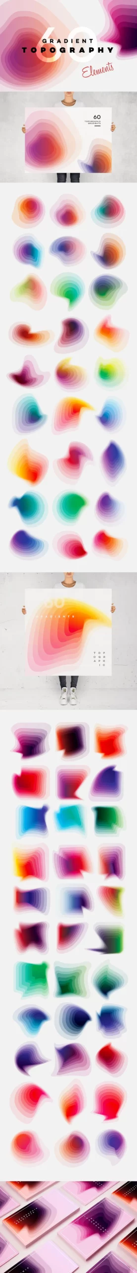 Gradient Topography collection 3 gradient topography collection 27901