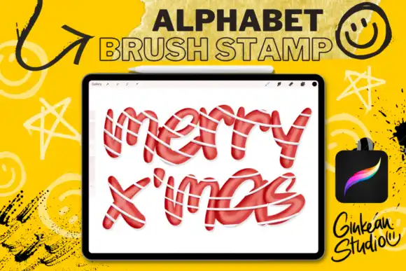 Graffiti brush stamp Procreate brushes 2