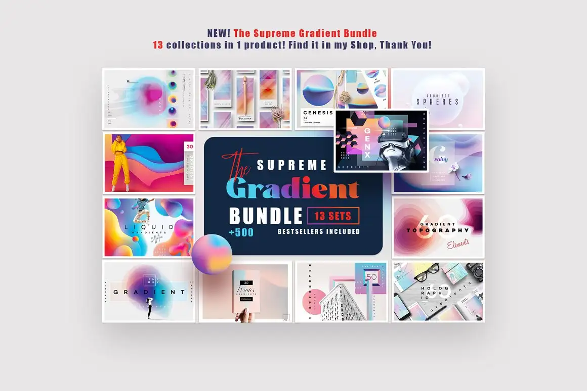 Grainy Gradient Landscape Collection