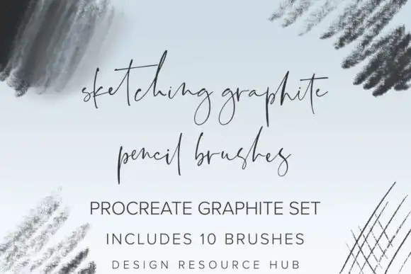 Graphite Sketch Pencil Procreate Brushes 3 graphite sketch pencil procreate brushes graphics 26008106 1 1 580x387 33264