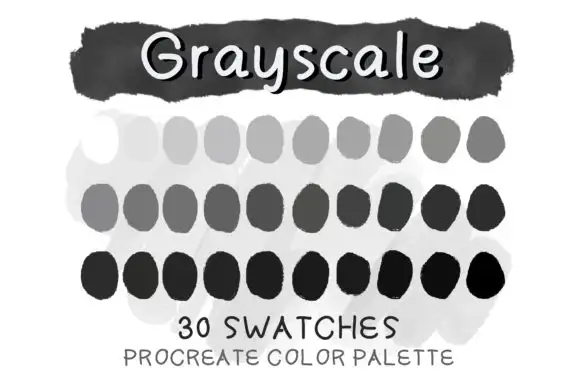 Grayscale Procreate Palette