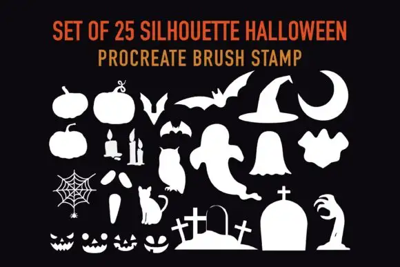 Halloween Stamps Brushes for Procreate