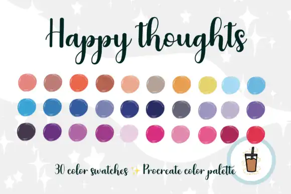 Happy Thoughts Procreate Palette