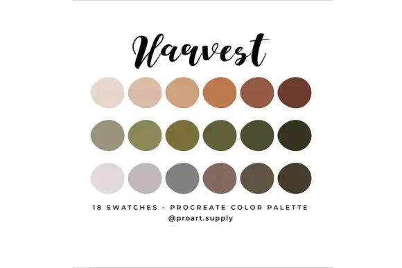 Harvest Procreate Color Palette