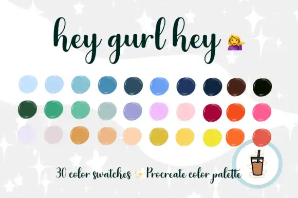 Hey Gurl Hey Procreate Palette
