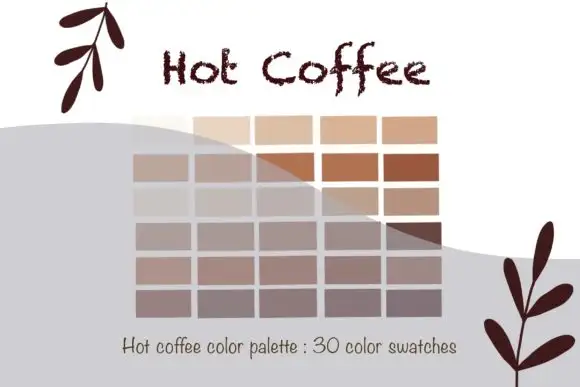 Hot Coffee Color Palette Procreate 3 hot coffee color palette procreate graphics 11862959 2 580x387 14887