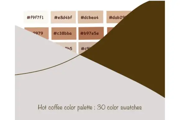 Hot Coffee Color Palette Procreate 4 hot coffee color palette procreate graphics 11862959 3 580x387 14888