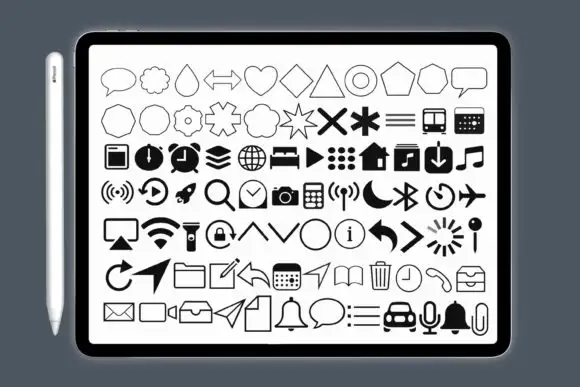 Icon for Planner Brush Stamps 3 icon for planner brush stamps graphics 12022199 3 580x387 24466