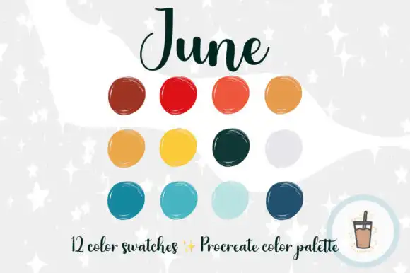 June Procreate Palette