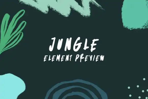 Jungle Element - Brush & PNG 5 jungle element brush png graphics 20658280 3 580x387 29818