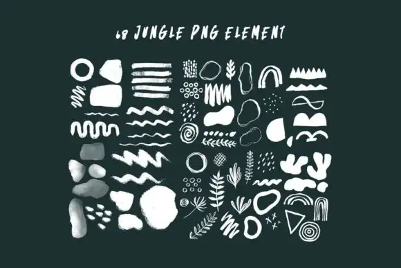 Jungle Element - Brush & PNG 3 jungle element brush png graphics 20658280 5 580x387 30120
