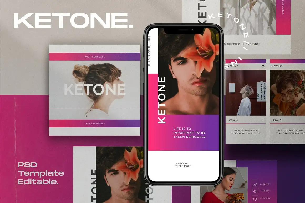 KETONE - Social Media KIT Bundle by dirtytemp