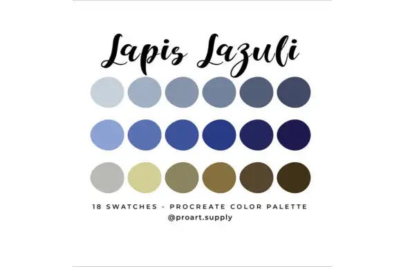 Lapis Lazuli Procreate Color Palette
