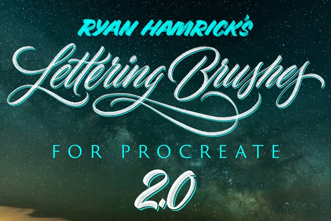 Lettering Brushes for Procreate 2.0