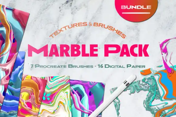 Liquid Marble Texture Brush Bundle 13 liquid marble texture brush bundle noise graphics 5050315 1 1 580x387 33007
