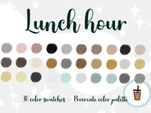 lunch hour boho vibes procreate palette graphics 9275361 1 1 580x387 33856