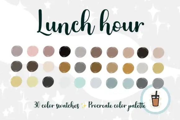 Lunch Hour Boho Vibes Procreate Palette