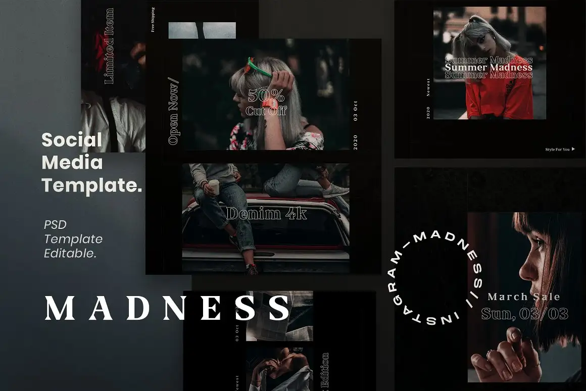MADNESS - Instagram Template+Storis by dirtytemp