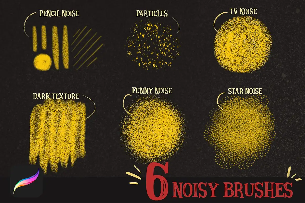 MAGIC NOISE BRUSHES for procreate
