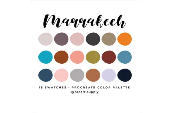 Marrakech Procreate Color Palette
