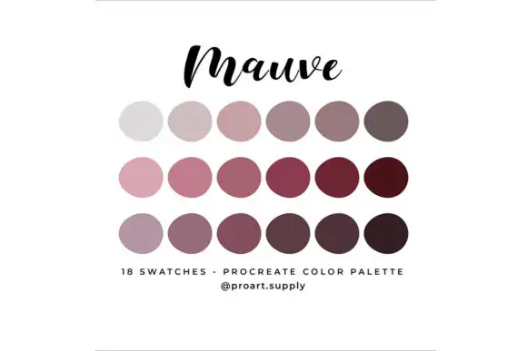 Mauve Procreate Color Palette
