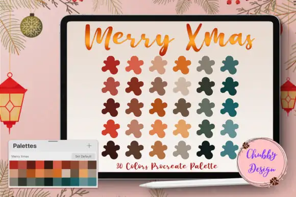 Merry Xmas Color Palette for Procreate