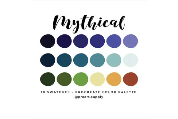 Mythical Procreate Color Palette