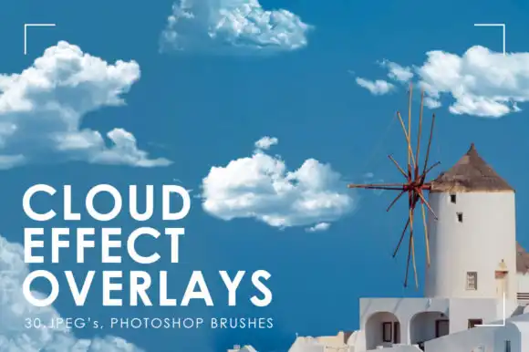 NassyArt-30 Realistic Cloud Overlays