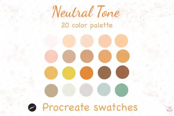 Neutral Tone Procreate Color Palette