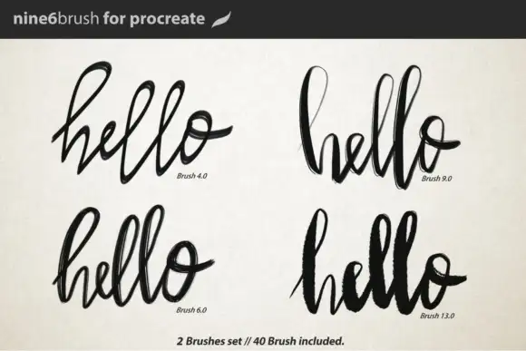 Nine 6 brush v2 Procreate brush 3 nine6brush procreate lettering brushes 3 25096