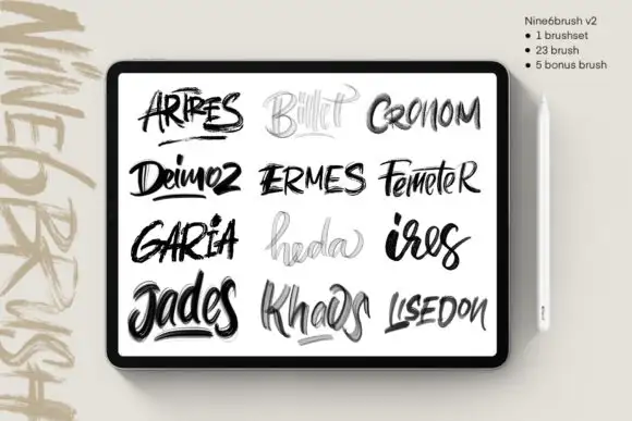 Nine 6 brush v2 Procreate brush 8 nine6brush v2 2 24294
