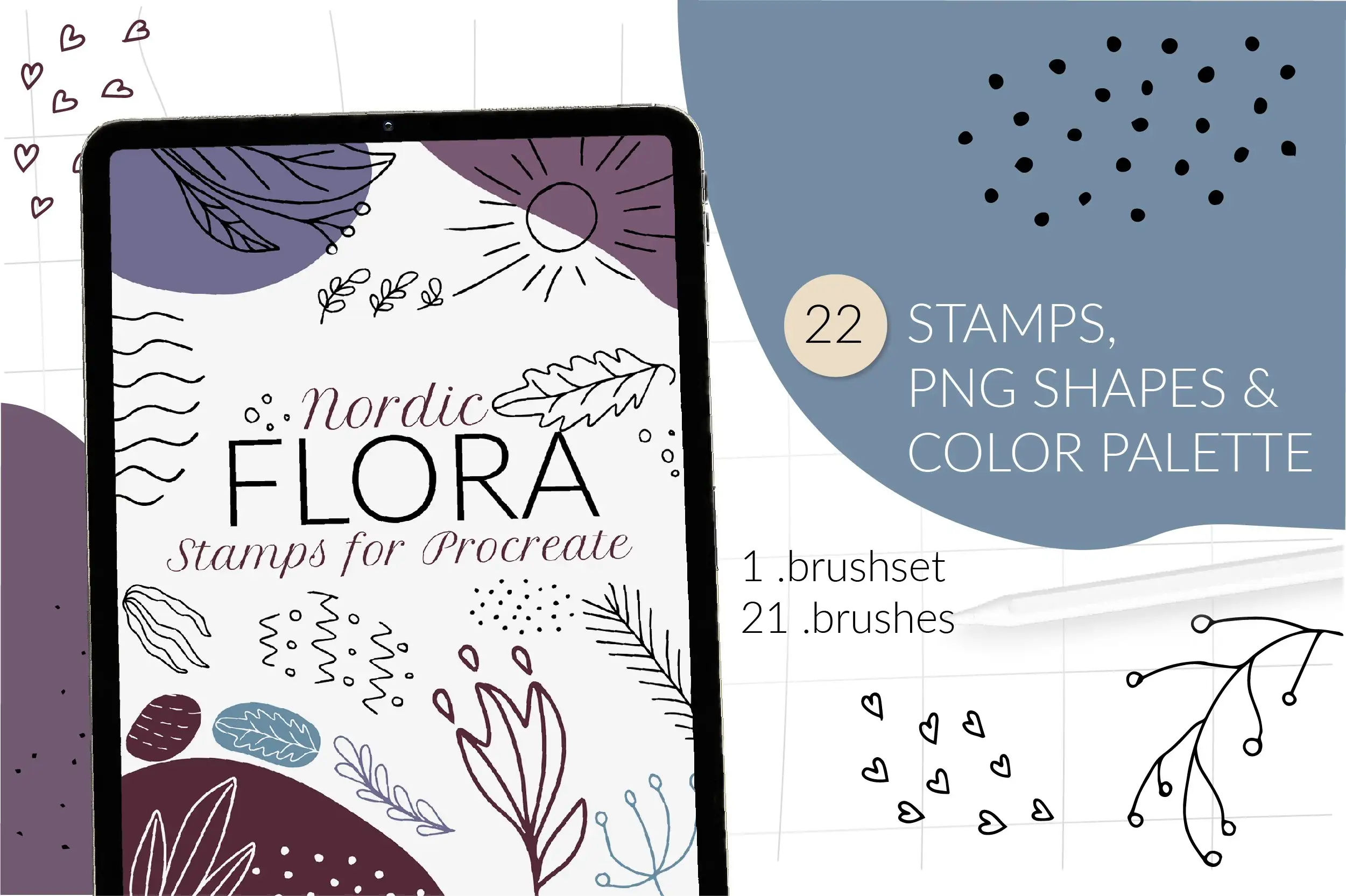 Nordic Scandinavian Floral Procreate 4 nordic scandinavian floral procreate (5) 22509