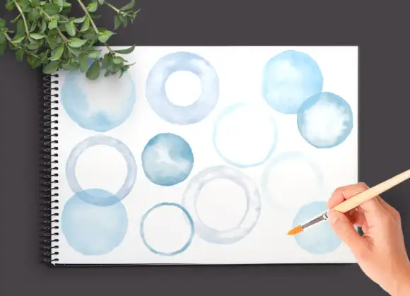 PS Brush Set Watercolor Circles and Blue Bonus Clip Art 3 ps brush set watercolor circles and blue bonus clip art by by lef 1 580x419 19393