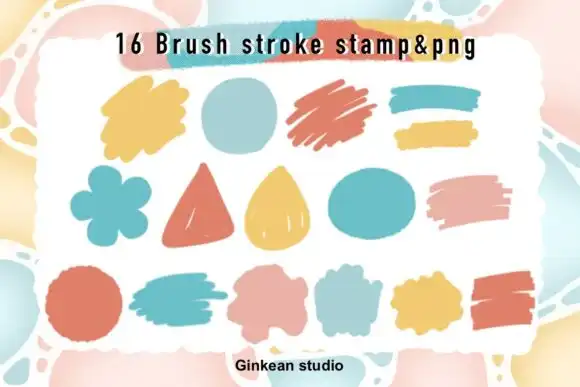 Paint brush stroke stamp brush stroke